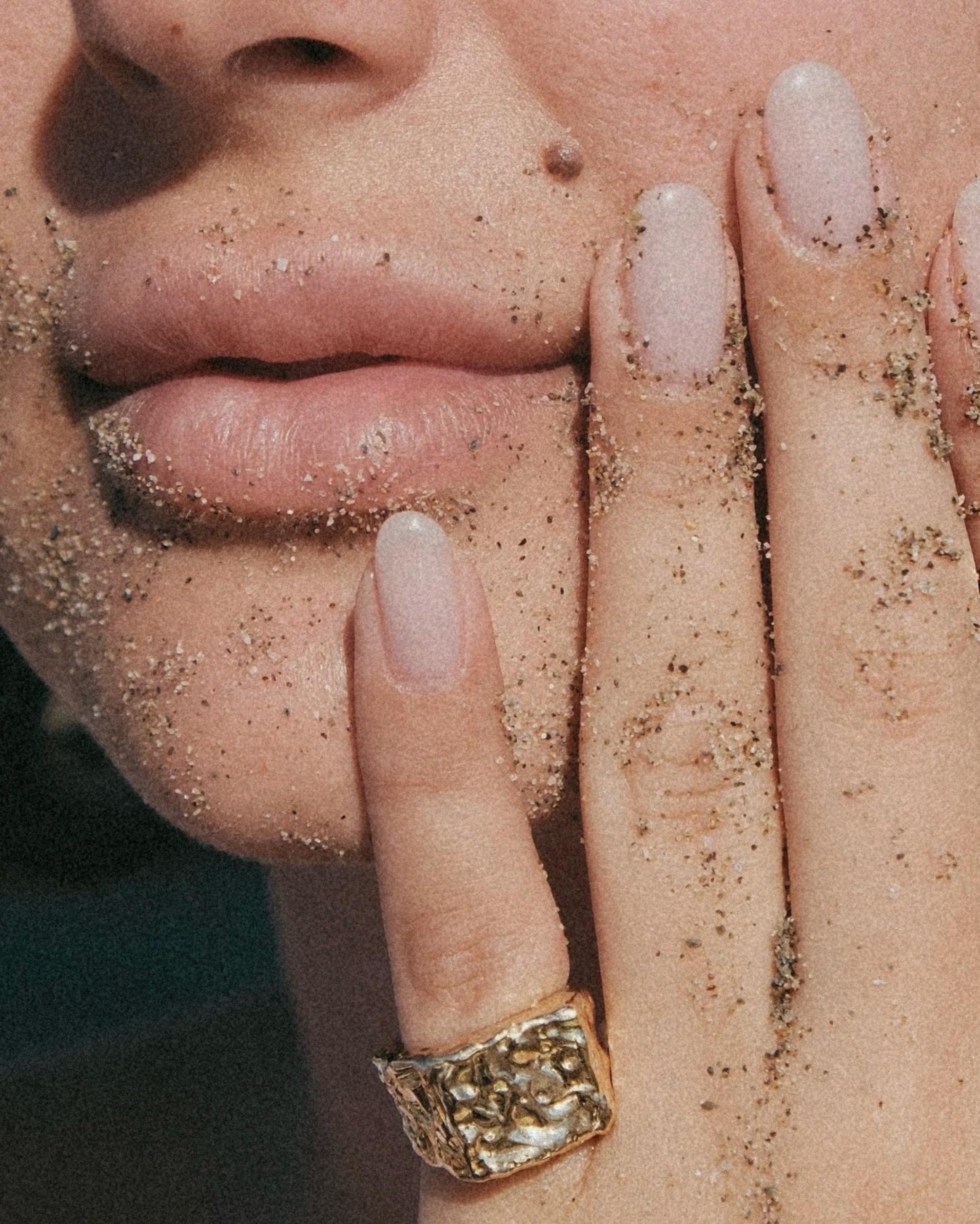 Aether signet ring crafted in solid 18K yellow gold