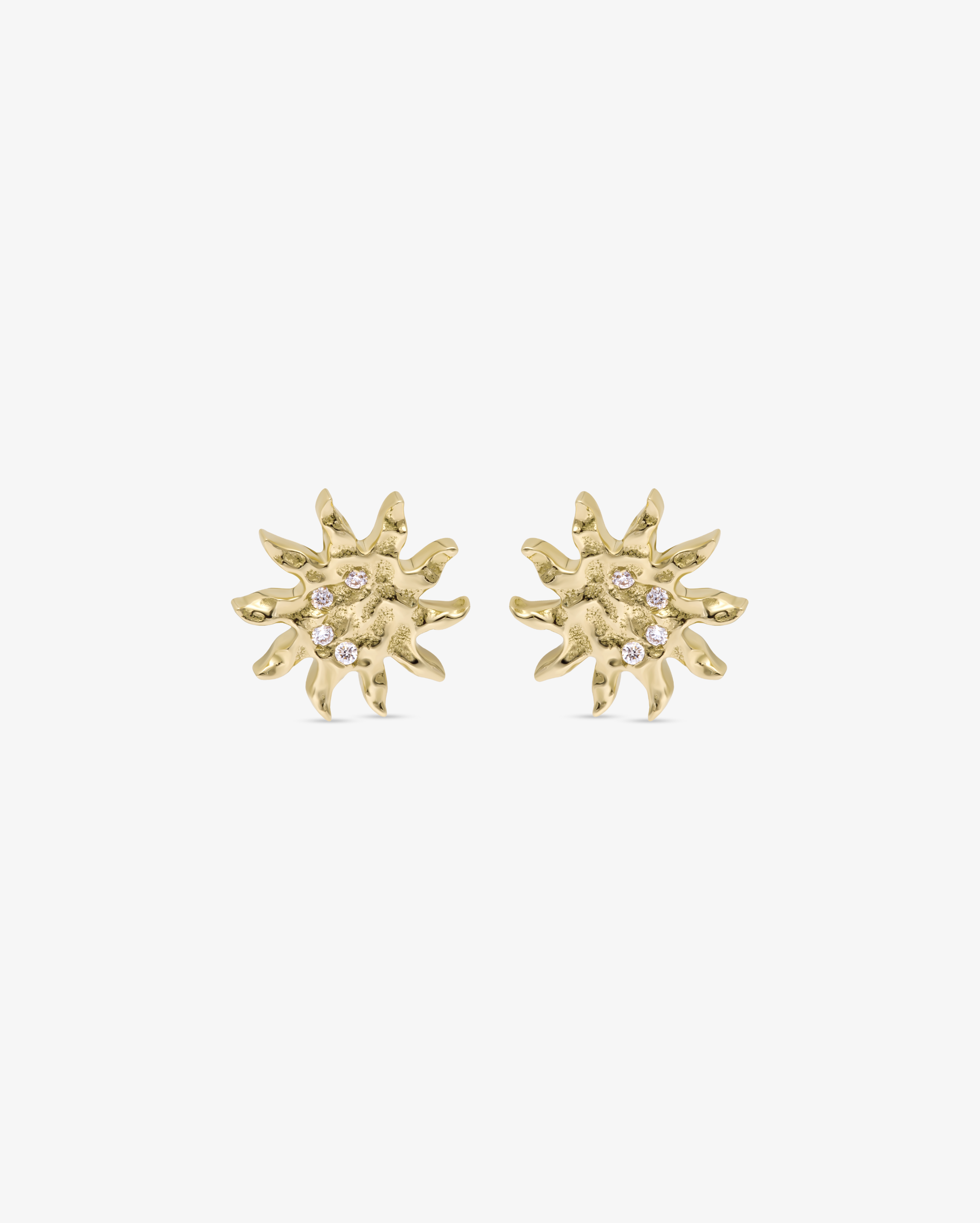 専用Gigi HELIOS Diamond cut earrings K18 Helios Earrings – 18K Gold Sunburst & Diamonds | House of Klara